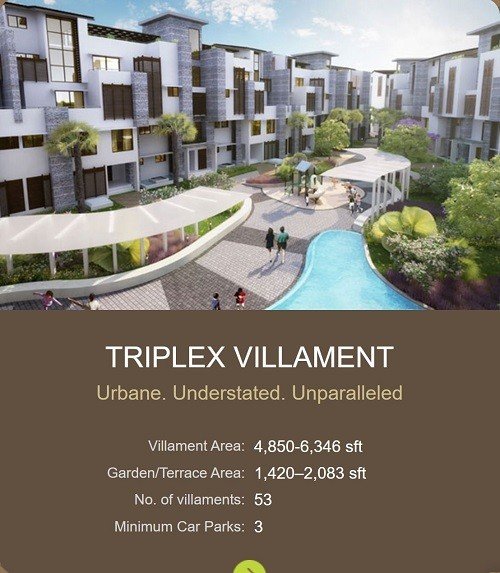 Embassy Grove Triplex Villament