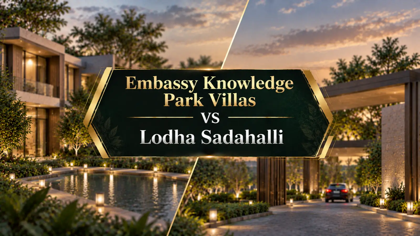 Embassy Knowledge Park Villas vs Lodha Sadahalli