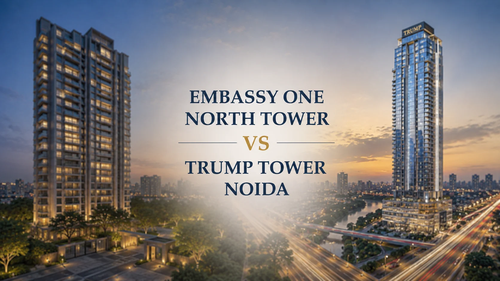 Embassy One North Tower vs Trump Tower Noida