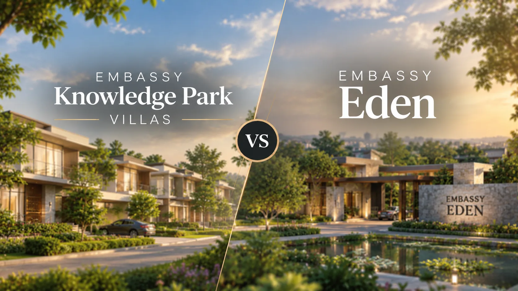 Embassy Knowledge Park Villas vs Embassy Eden
