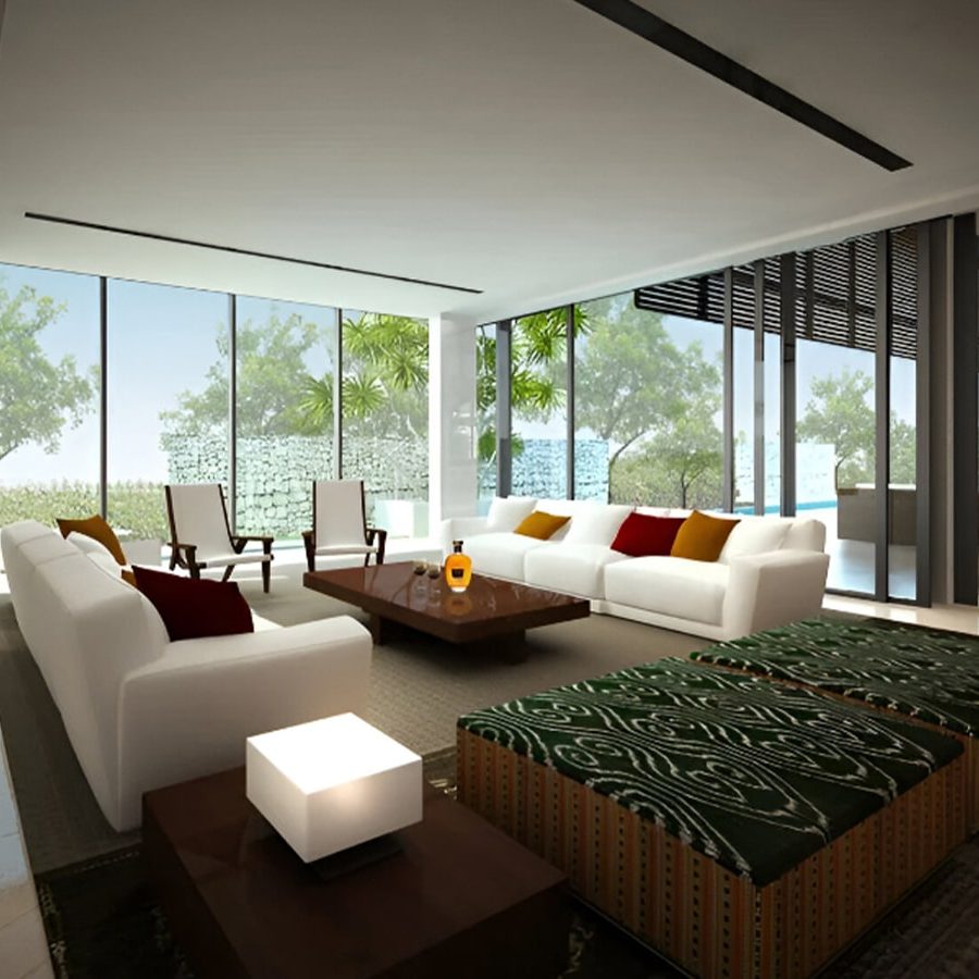 Embassy Boulevard Villas In Yelahanka Bangalore G3A-Living-Room-View-1-min