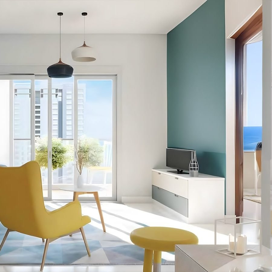Embassy Edge apartment in embassy spring north bangalore living area
