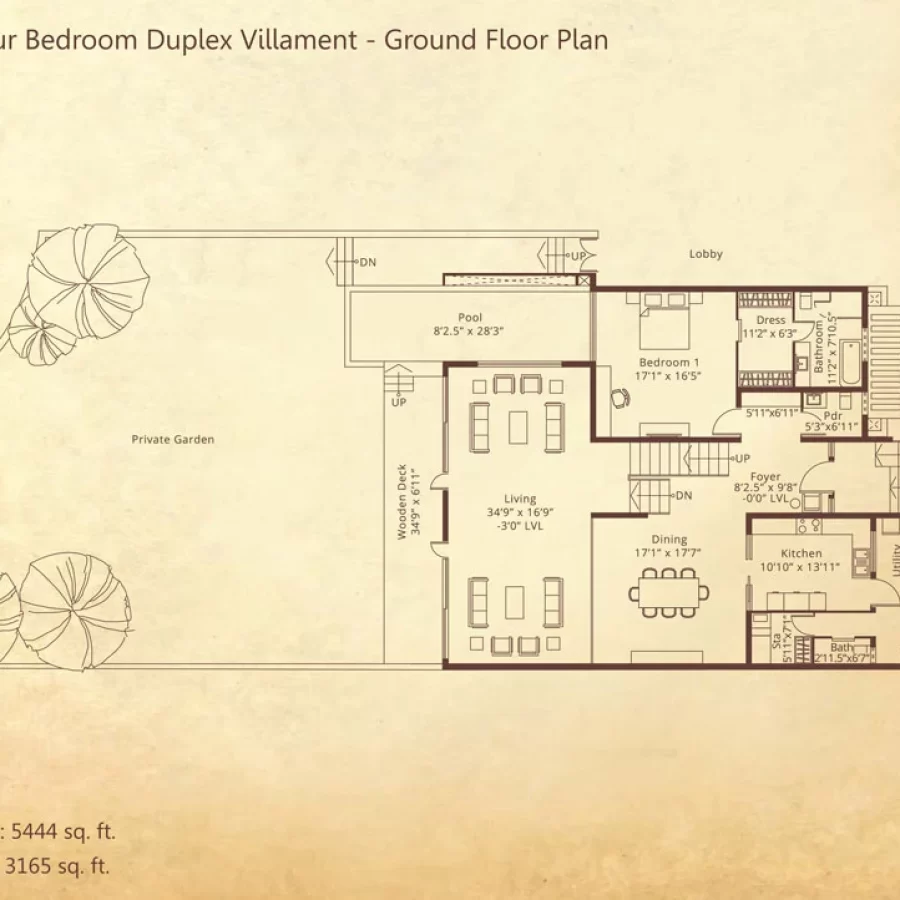 Embassy Grove Four Bedroom Duplex Ground Type A