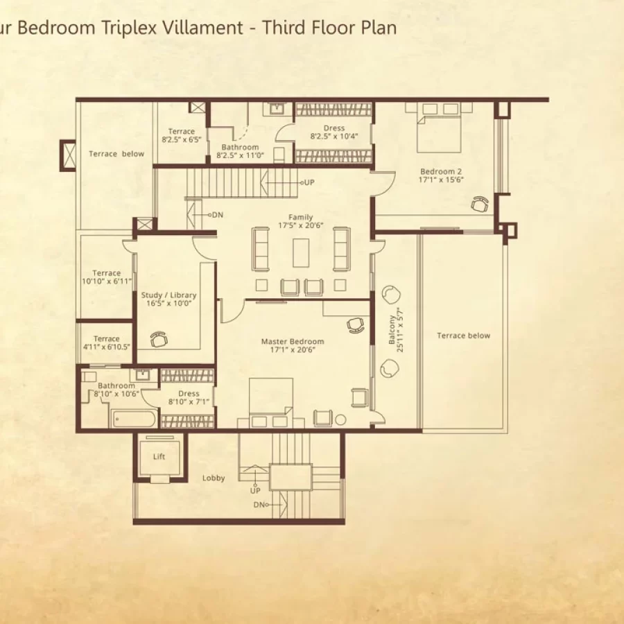 Embassy Grove Four Bedroom Triplex Third Type A