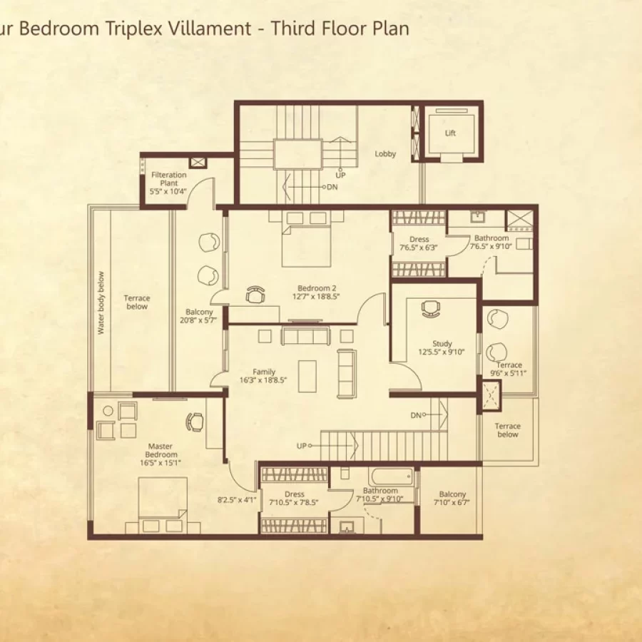 Embassy Grove Four Bedroom Triplex Third Type B