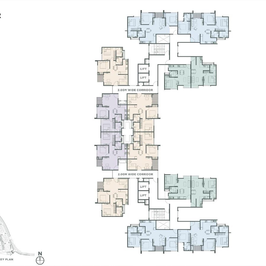 Embassy Verde Apartment in Devanhalli North Bangalore Floor Plan Laveder 1-3 Bhk